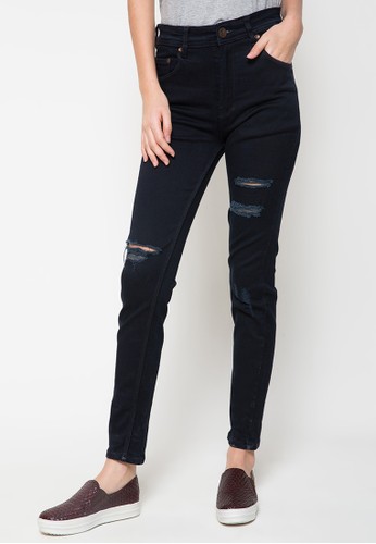 2Nd Red Ripped Jeans Slim-1233283