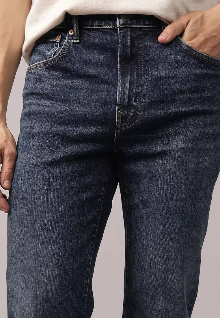 Dark Clean Relaxed Straight Jeans