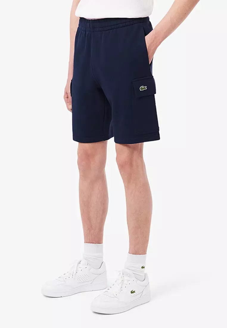 Cotton Fleece Cargo Shorts