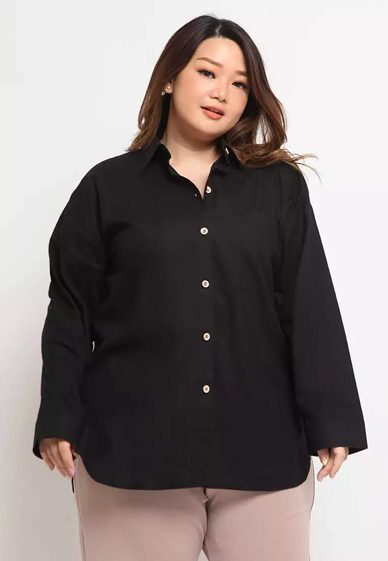 Plus Size Shirt Rui Black