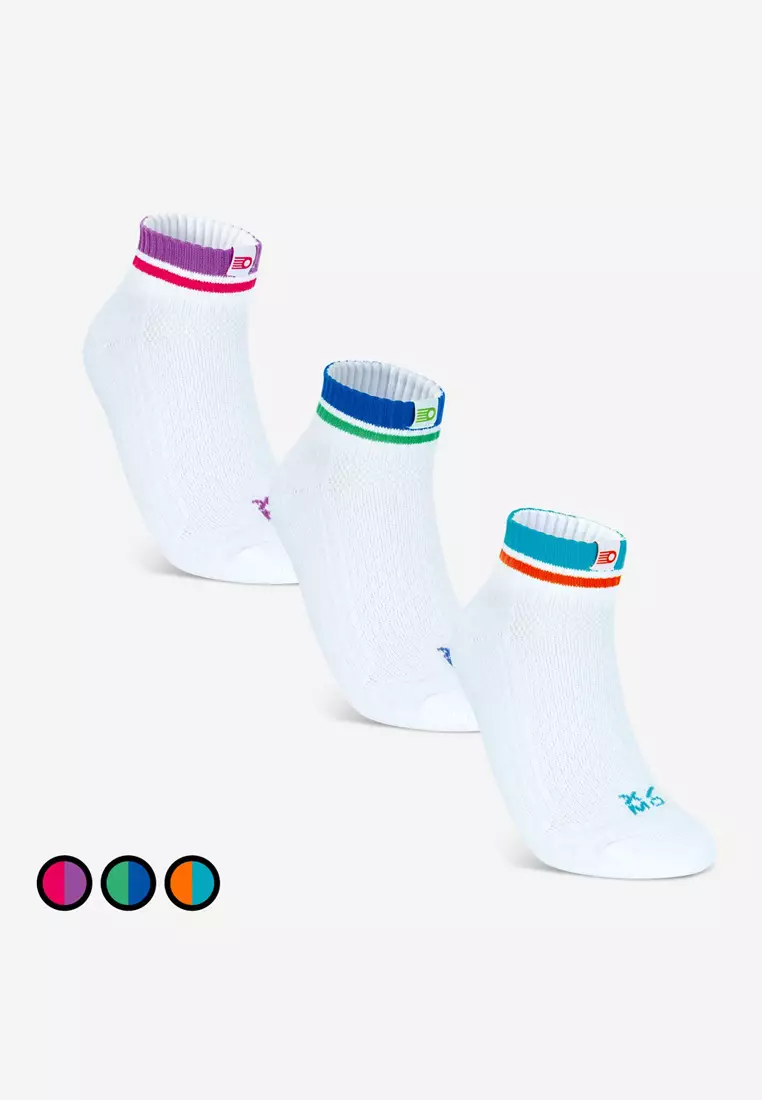 Soft Step 4 Magenta/Light Purple Men Table Tennis Socks Accessories