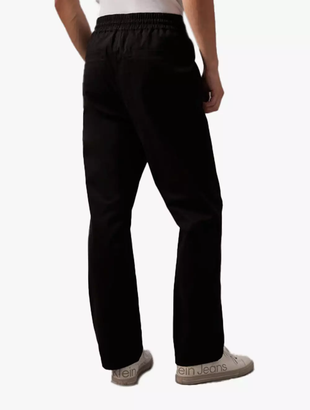 Calvin Klein Jeans - CK 90s Straight Drawcord Pants - Black - black