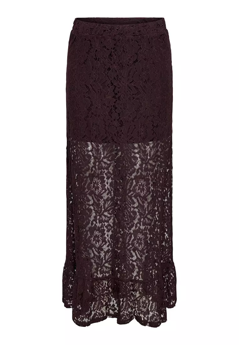 Lace Jersey Skirt