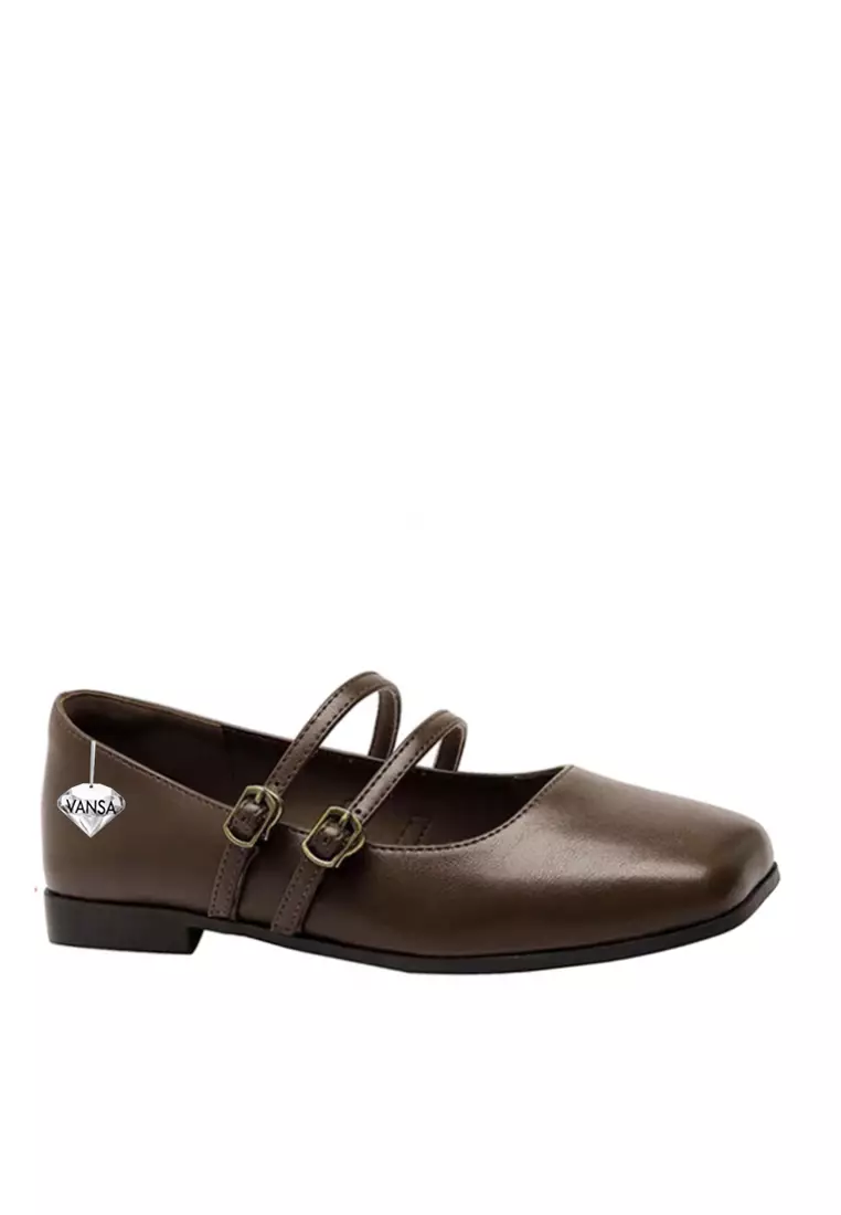 Discount on Twenty Eight Shoes  shoes - SKU: VANSA Double Buckle Marie Jane Low Heels VSW-F-9021