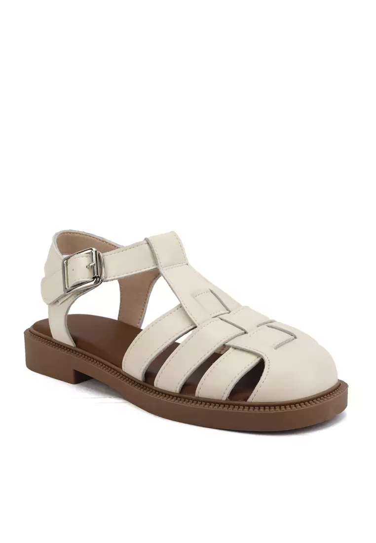 Woven Synthetic Leather Rome Sandals WW827-3