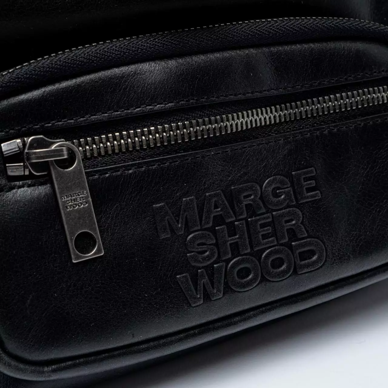 Outpocket Hobo Mini Bag Washed Black Two-Tone Brushed