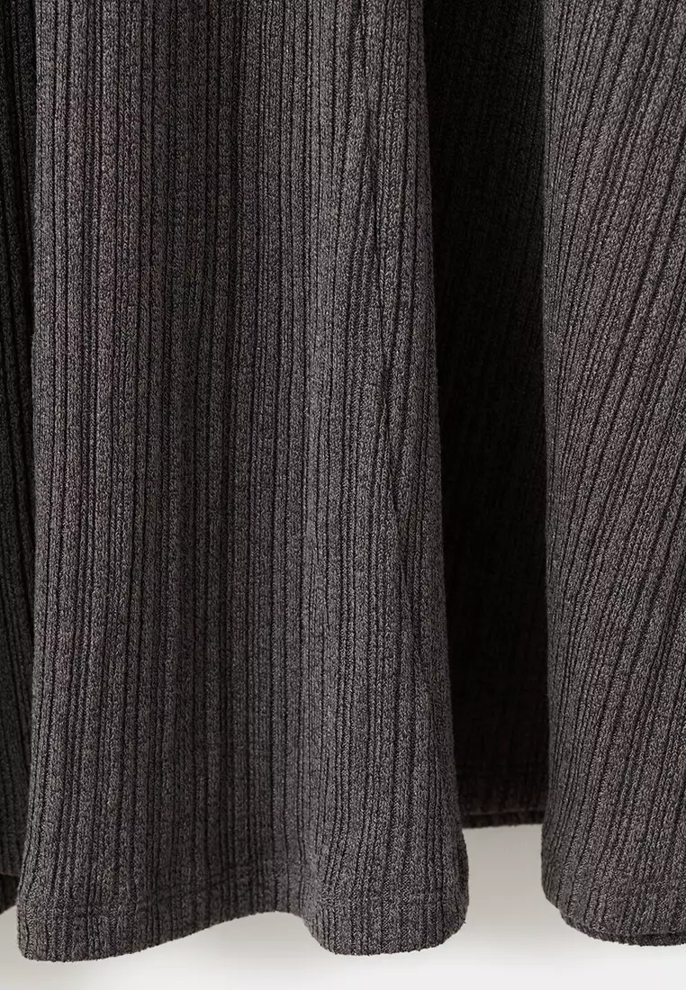 Knitted Dress With Bell Sleeves
