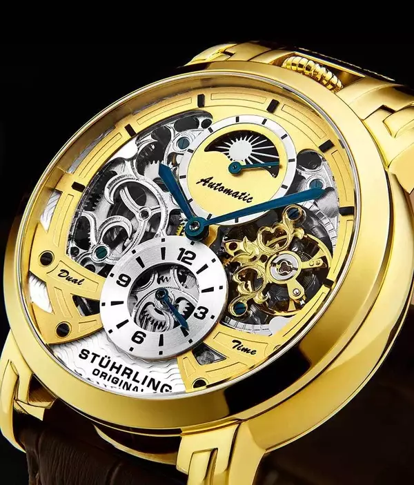 Jam Tangan Pria Automatic Stuhrling Menai 906-03 47mm