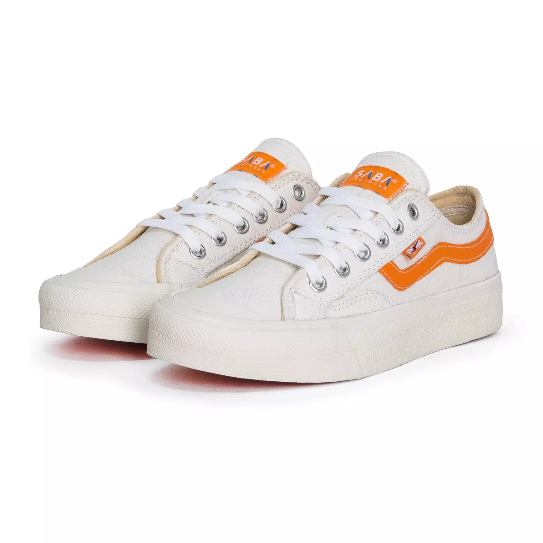 SABA Veloz Light Off White Orange - Sepatu Sneakers Casual Pria Wanita