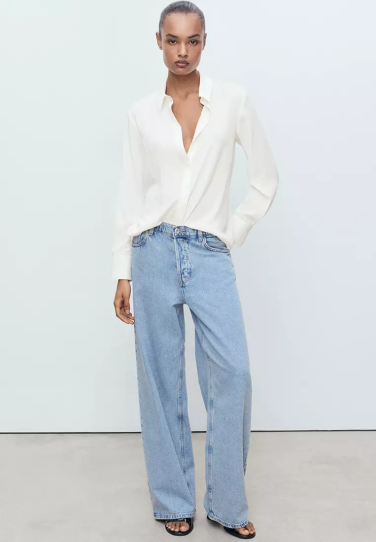 Fluid Long-Sleeved Blouse