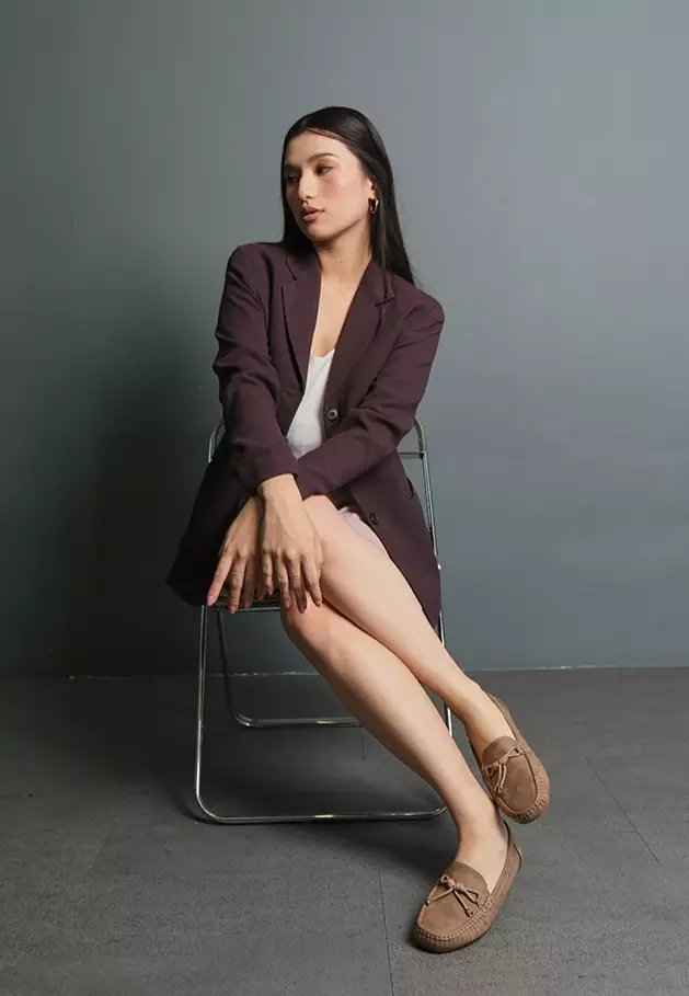 Sepatu Bustong Mules Slip on Wanita L.Hiroko 02 Brown