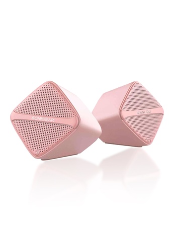 Sonicgear pink SonicGear Sonic Cube Pink High Clarity 2.0 USB Speakers B06CAES6DDE17BGS_1