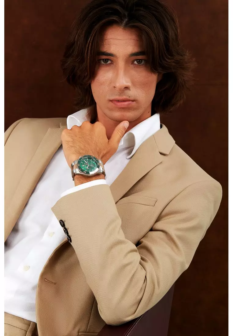 【2 Years Warranty】Maserati Competizione 43mm Men's Quartz Watch Luminous Dial Hands R8873600004 Japan Movement