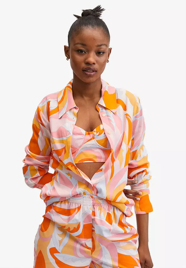 Mango store robe orange