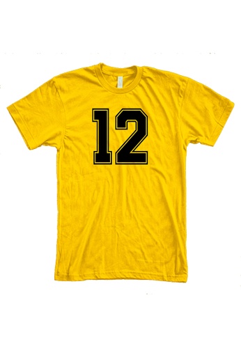 MRL Prints yellow Number Shirt 12 T-Shirt Customized Jersey 50C09AA961E9DBGS_1