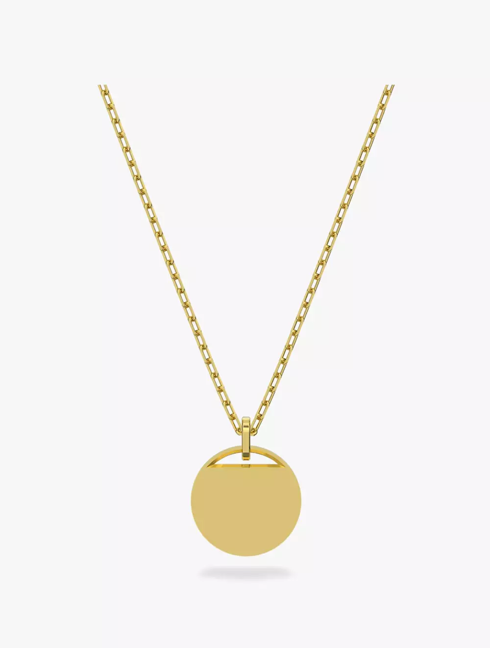 Ginger Pendant, Red, Gold-Tone Plated - Red