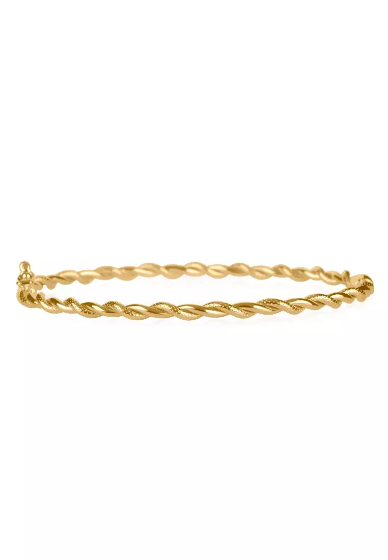 Buy Foundry Rope Bangle 14k Gold 2025 Online | ZALORA Philippines