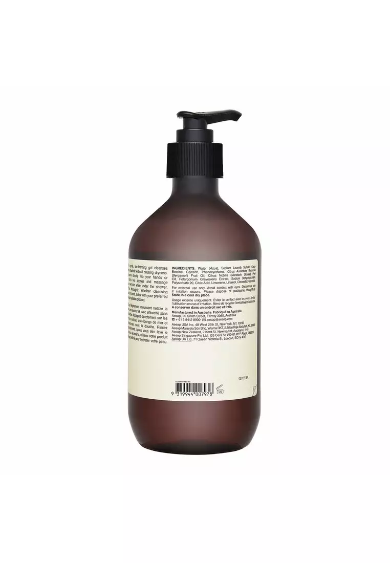 Buy Aesop Aesop Geranium Leaf Body Cleanser 17.99oz, 500ml 2024 Online