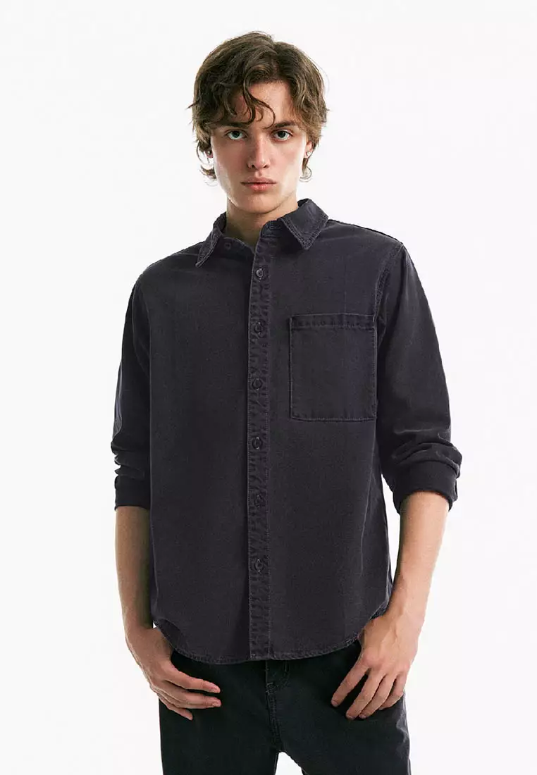 Buy Urban Revivo Button Up Denim Shirt 2025 Online ZALORA