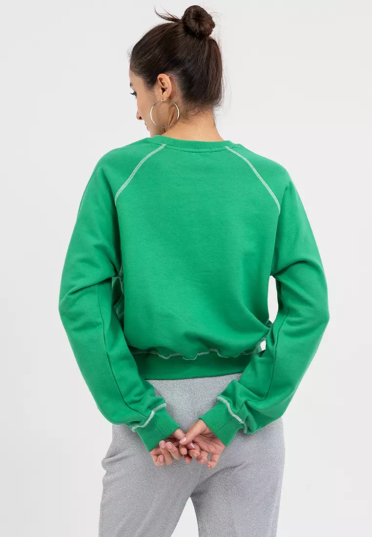 Sweatshirt Raglan Flowermardi_Green