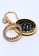 BELLE LIZ gold Irene Black Round Drop Earrings Gold FD55EAC4F3204DGS_5
