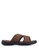 Louis Cuppers 褐色 Paneled Flat Sandals 3E6B9SH495D335GS_1