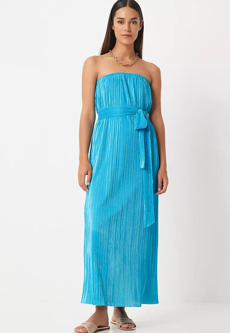 Pleated Maxi Dress