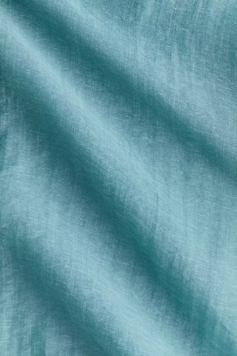 Linen-blend blouse