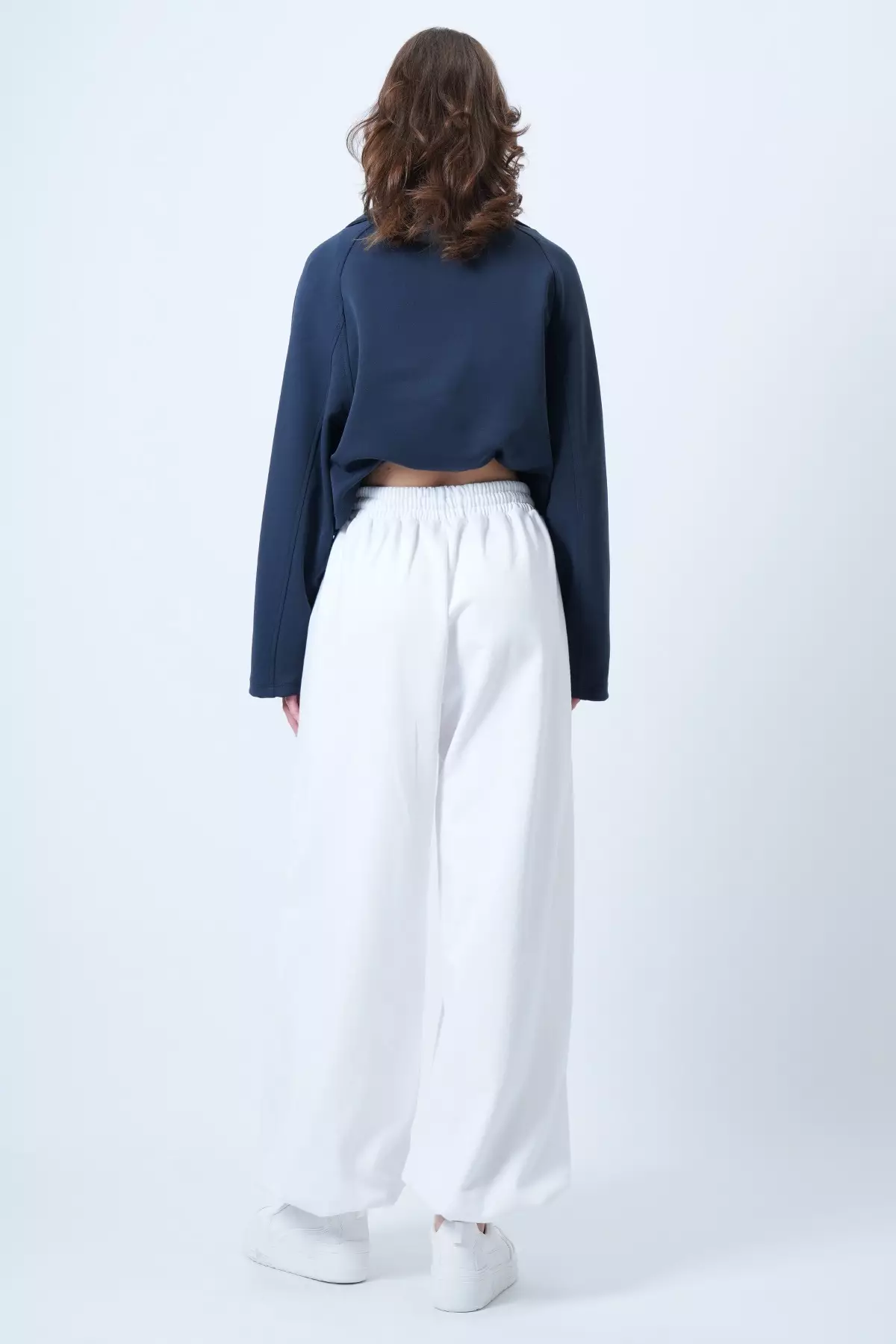 White Oversize Jogger Sweatpants Alc-X14610