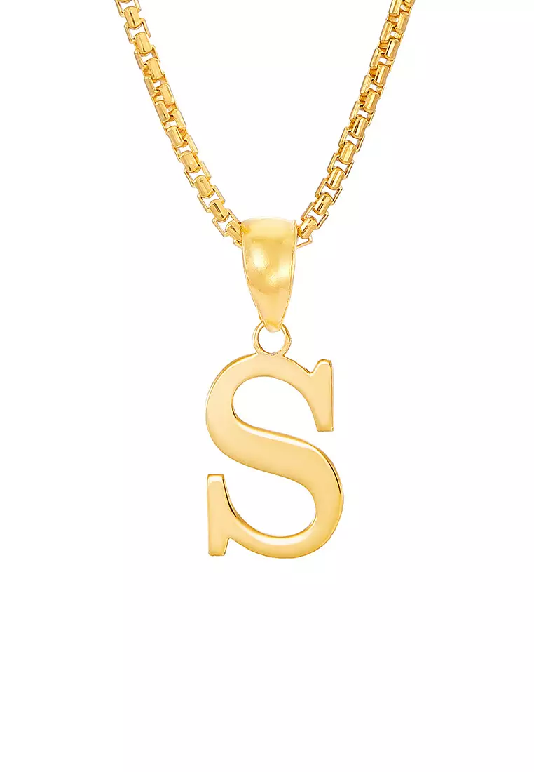 HABIB 916/22K Yellow Gold Alphabet Pendant STP060523(S)