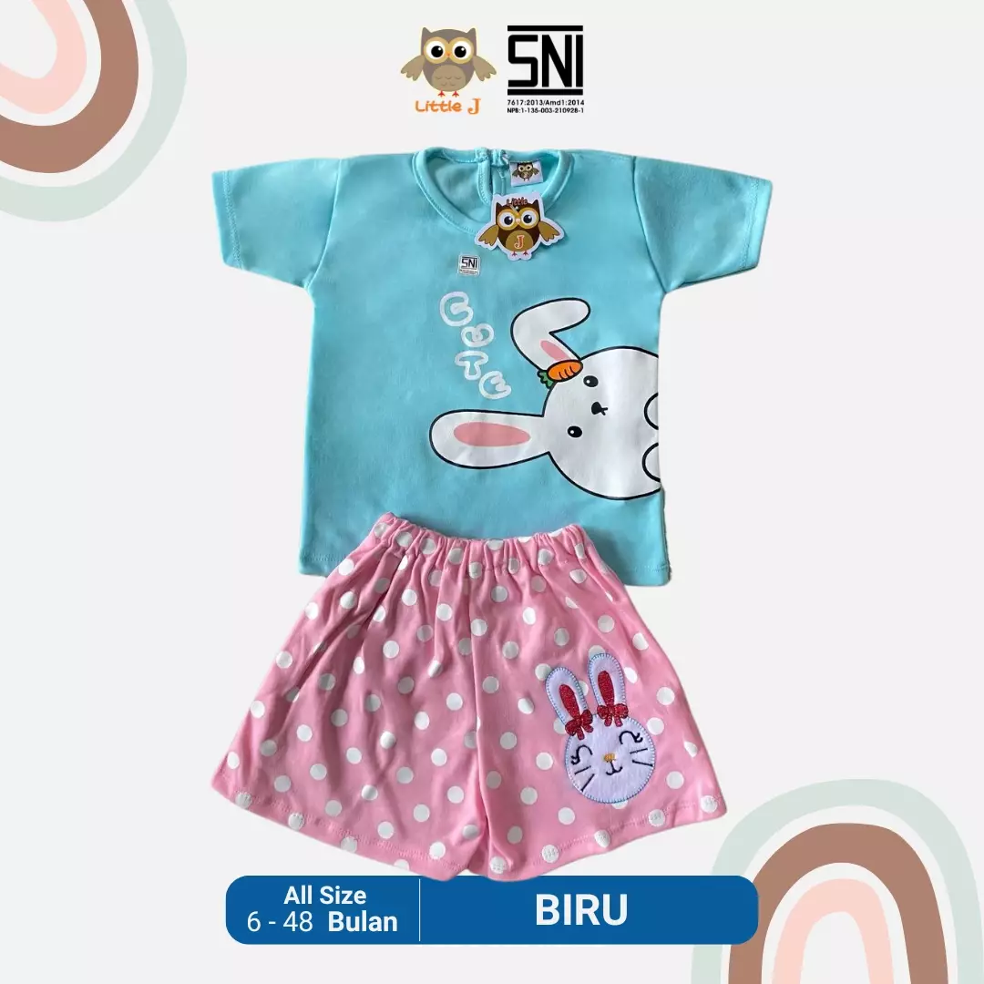 Little J - One Set Anak Cewek Setelan Anak Perempuan 6-48 Bulan 483