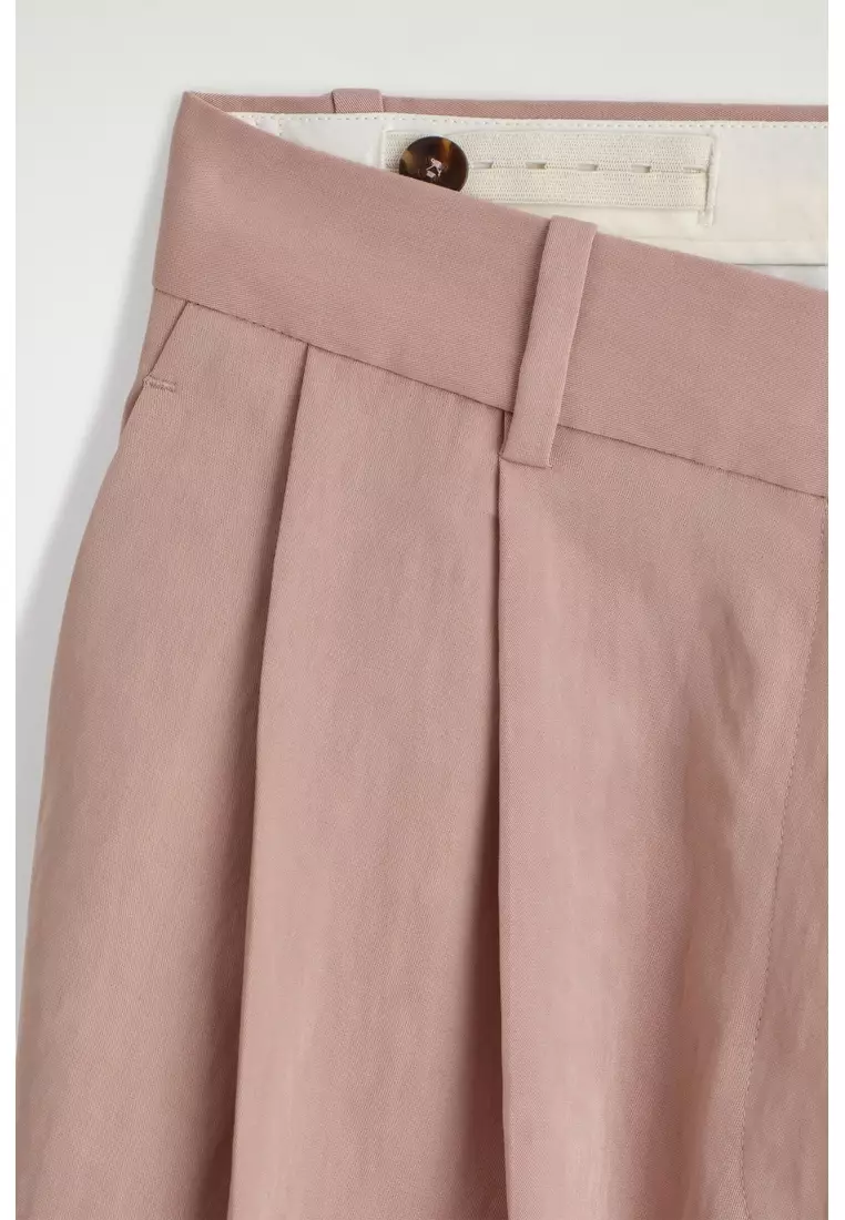 RELAXED FLUID WIDE-LEG TROUSERS
