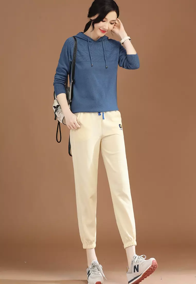 A-IN GIRLS Elastic Waist Casual Pants 2024