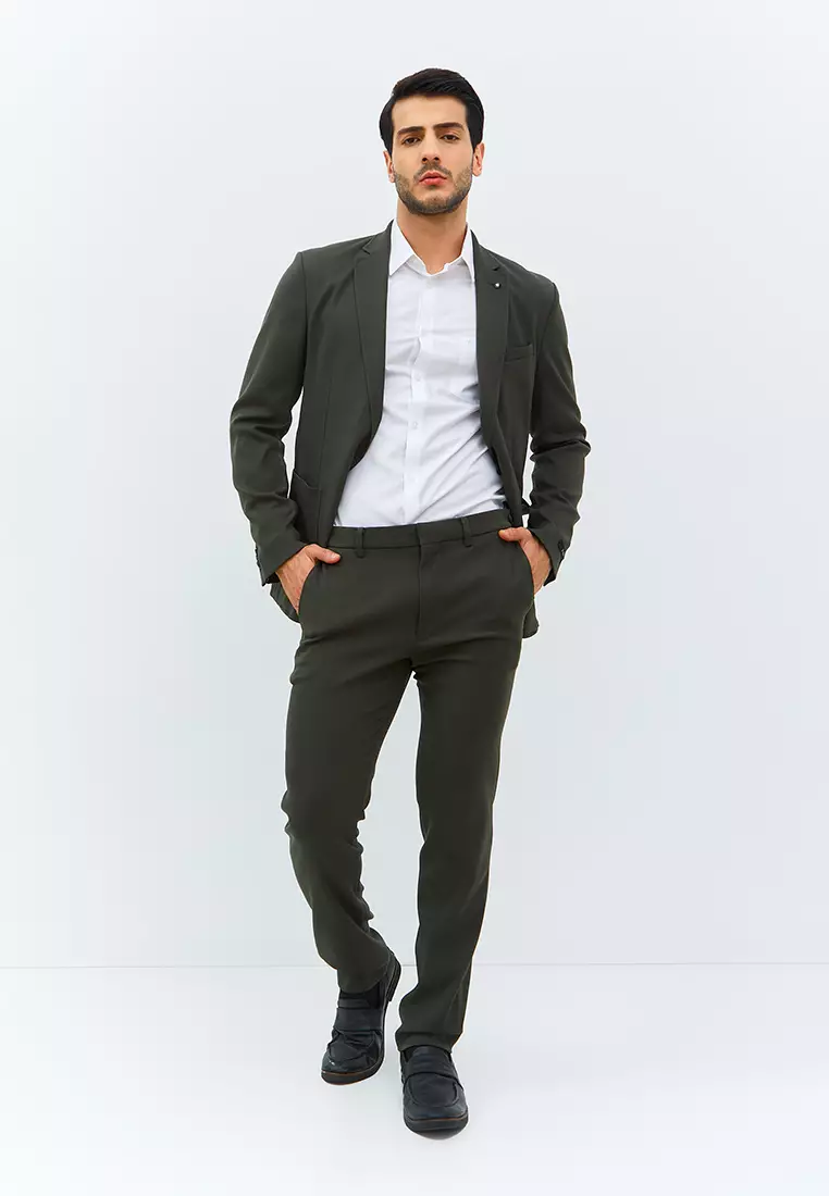 Jobb Rickman-B Celana Panjang Modern Slim Fit Olive