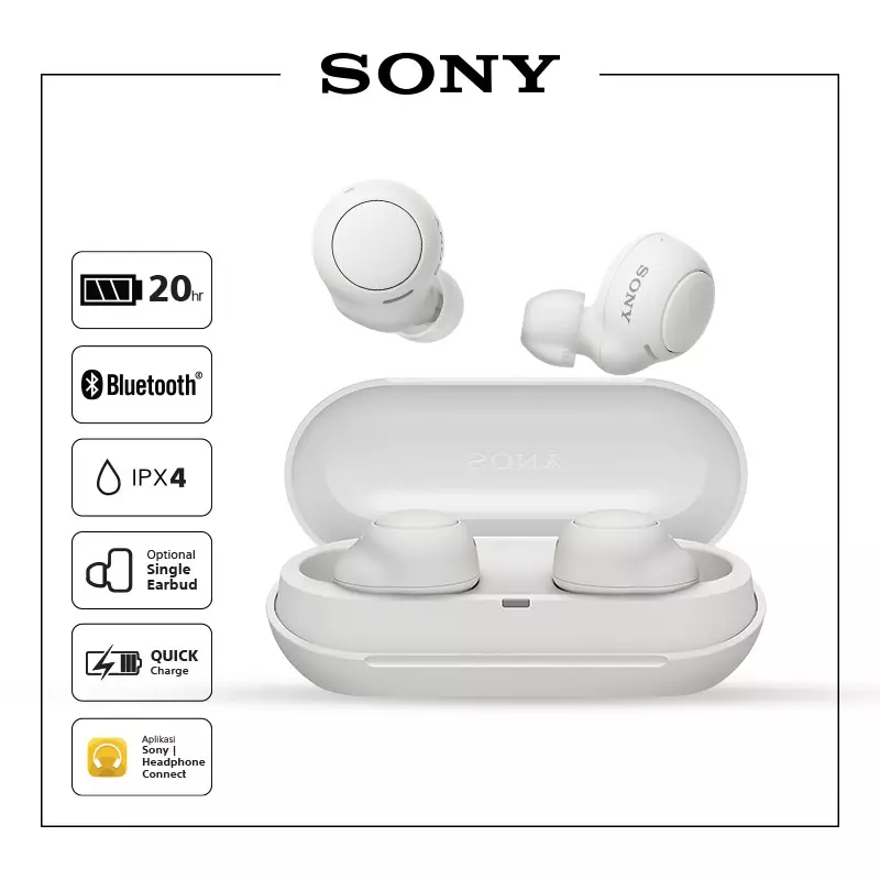 SONY WF-C500 WHITE - ヘッドフォン