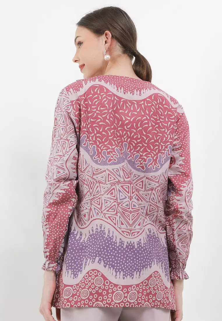 Piramid Blouse Batik Premium Wanita Casual Modern