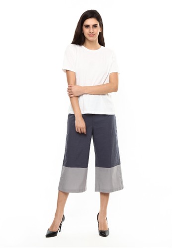 Jual Et Cetera Two tone cotton culotte Original  ZALORA 
