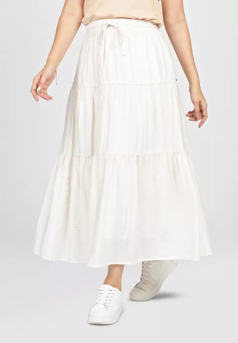 C2 Uberta Ecru Skirt Wanita