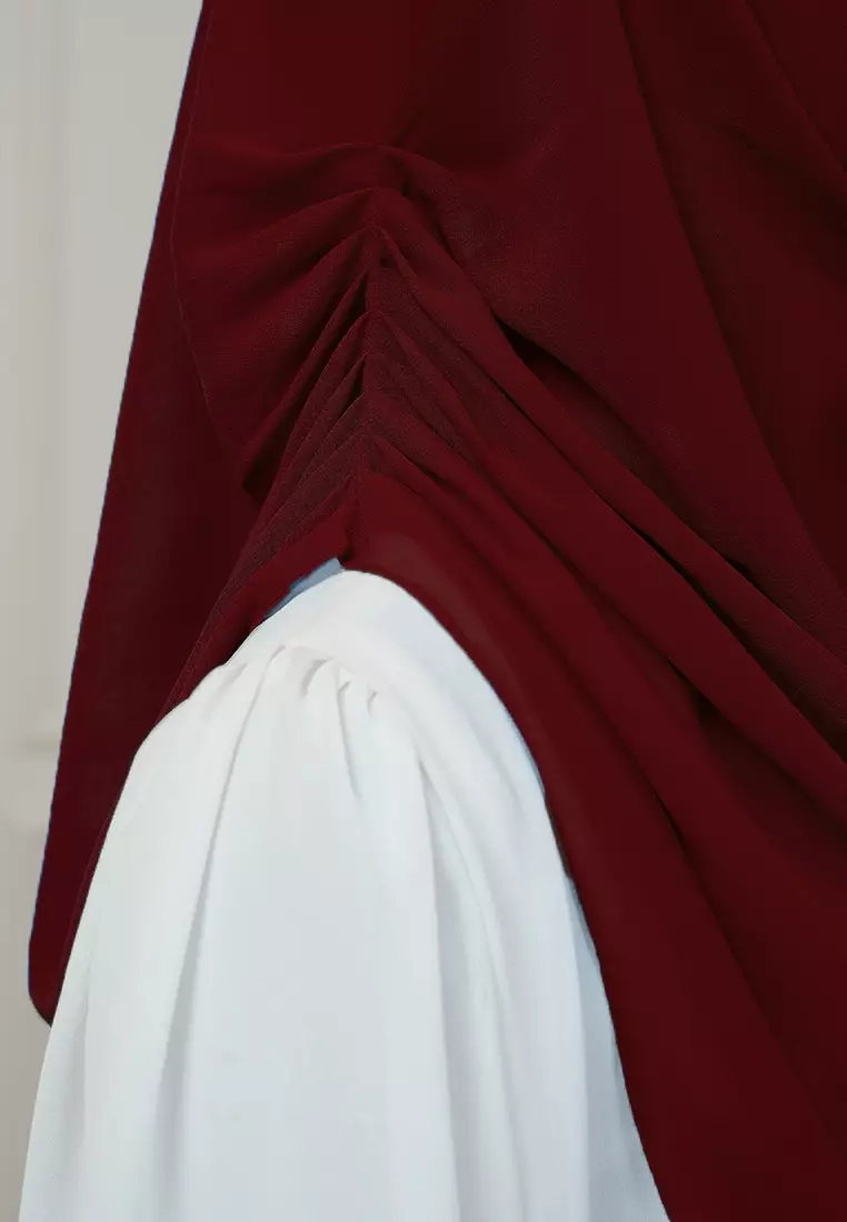 HIJAB INSTAN AURORA - DEEP MAROON