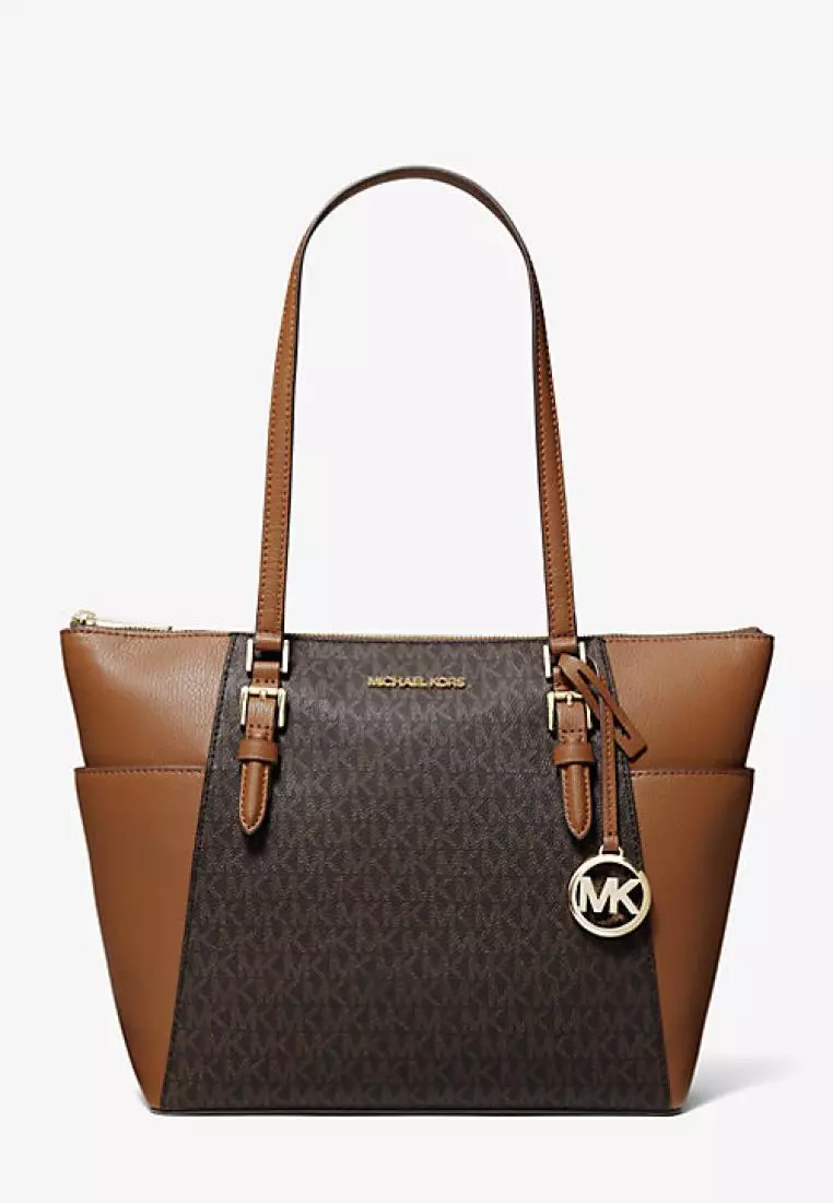 Jual MICHAEL KORS Michael Kors Charlotte Large Logo and Leather