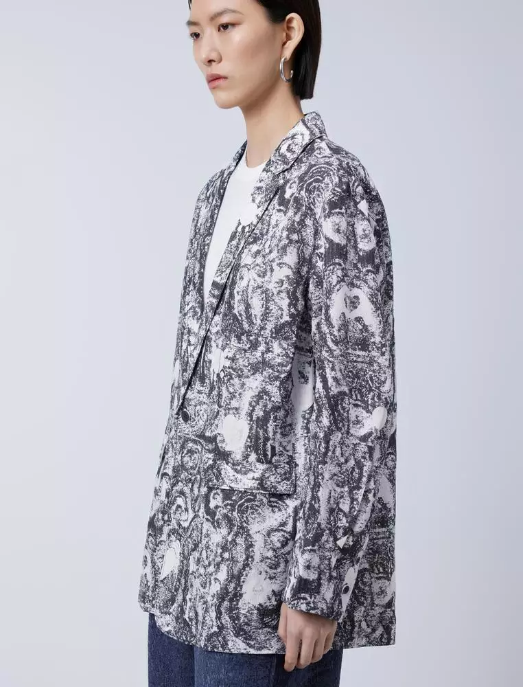 通勤气质中长款西服