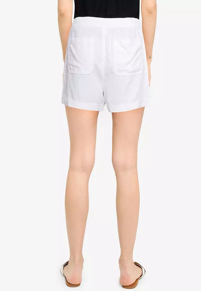 old navy white linen shorts