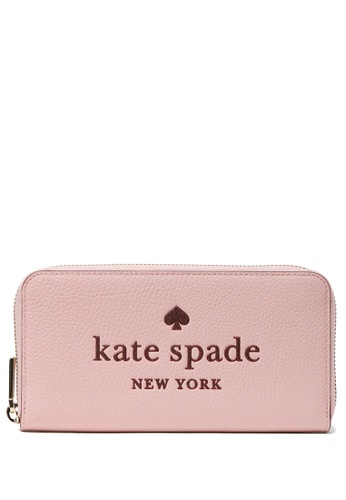 Buy Kate Spade Kate Spade Glitter Embossed Leather Wallet - Rose Smoke 2023  Online | ZALORA Singapore