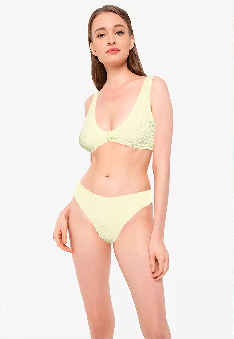 Knot Front Plunge Bikini Top