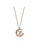 ZITIQUE gold Women's Little Prince & Diamond Embedded Crescent Moon Necklace - Rose Gold 2341CACFA004ABGS_1