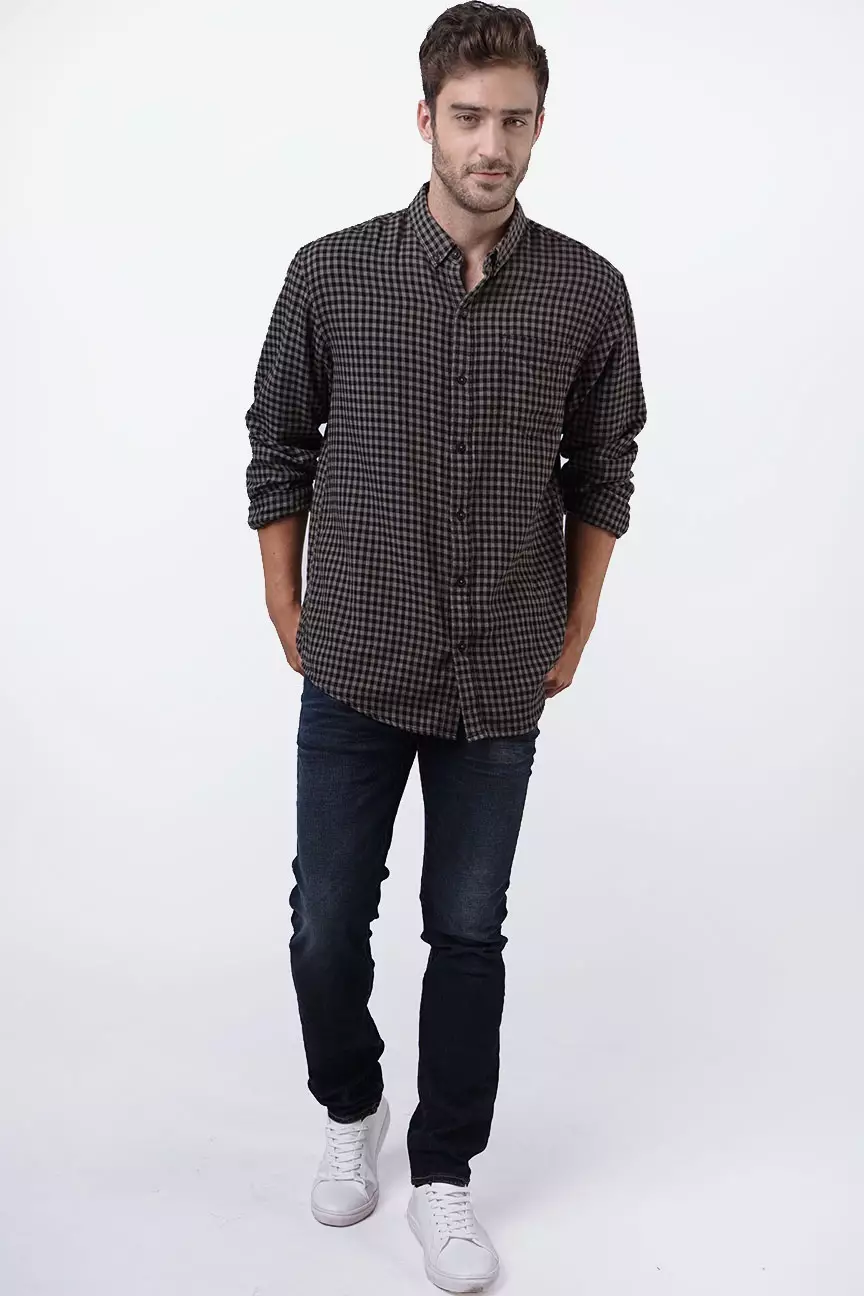 Kemeja Flanel Pria Regular Flatner