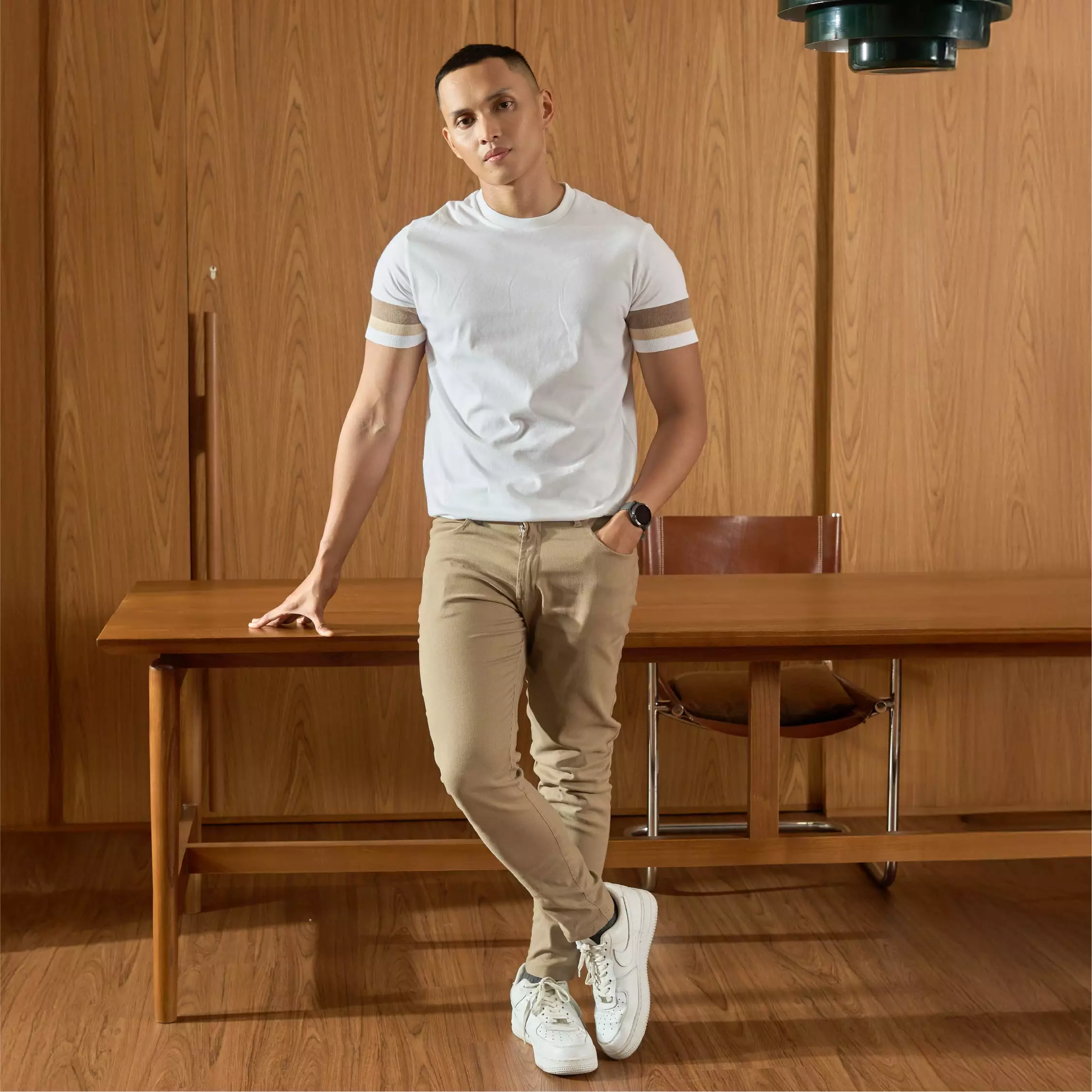 Kale Dios White Soft Brown / Tshirt Pria Premium Cotton  Lengan Pendek