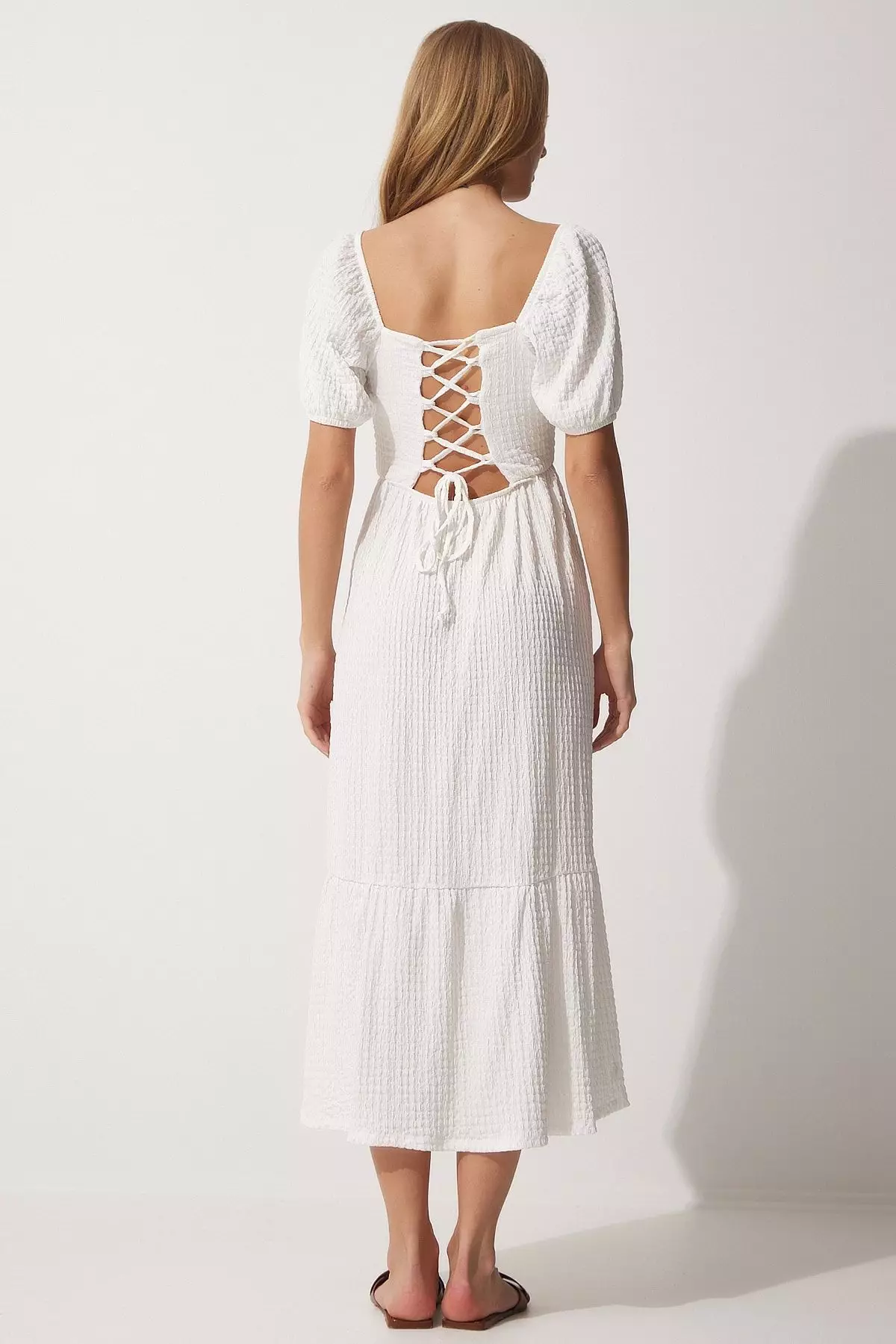 Puff Sleeves Summer Dress