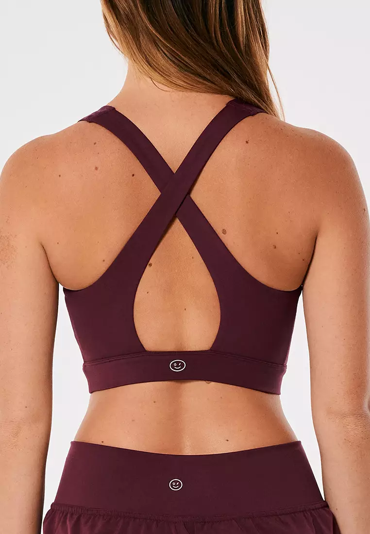 Buy Hollister Gilly Hicks Energize Curvy Sports Bra in Tawny Port