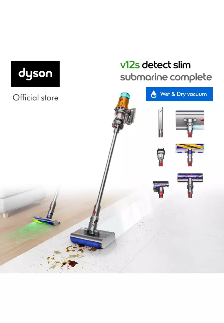 新品未使用　dysonV12s Detect Slim Submarine Dyson V12s Detect Slim Submarineᵀᴹ (Yellow/Nickel) | Dyson